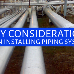 installing a piping system